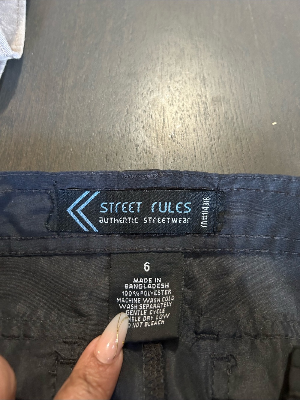 Street Rules Kids Navy Blue Swim Trunks